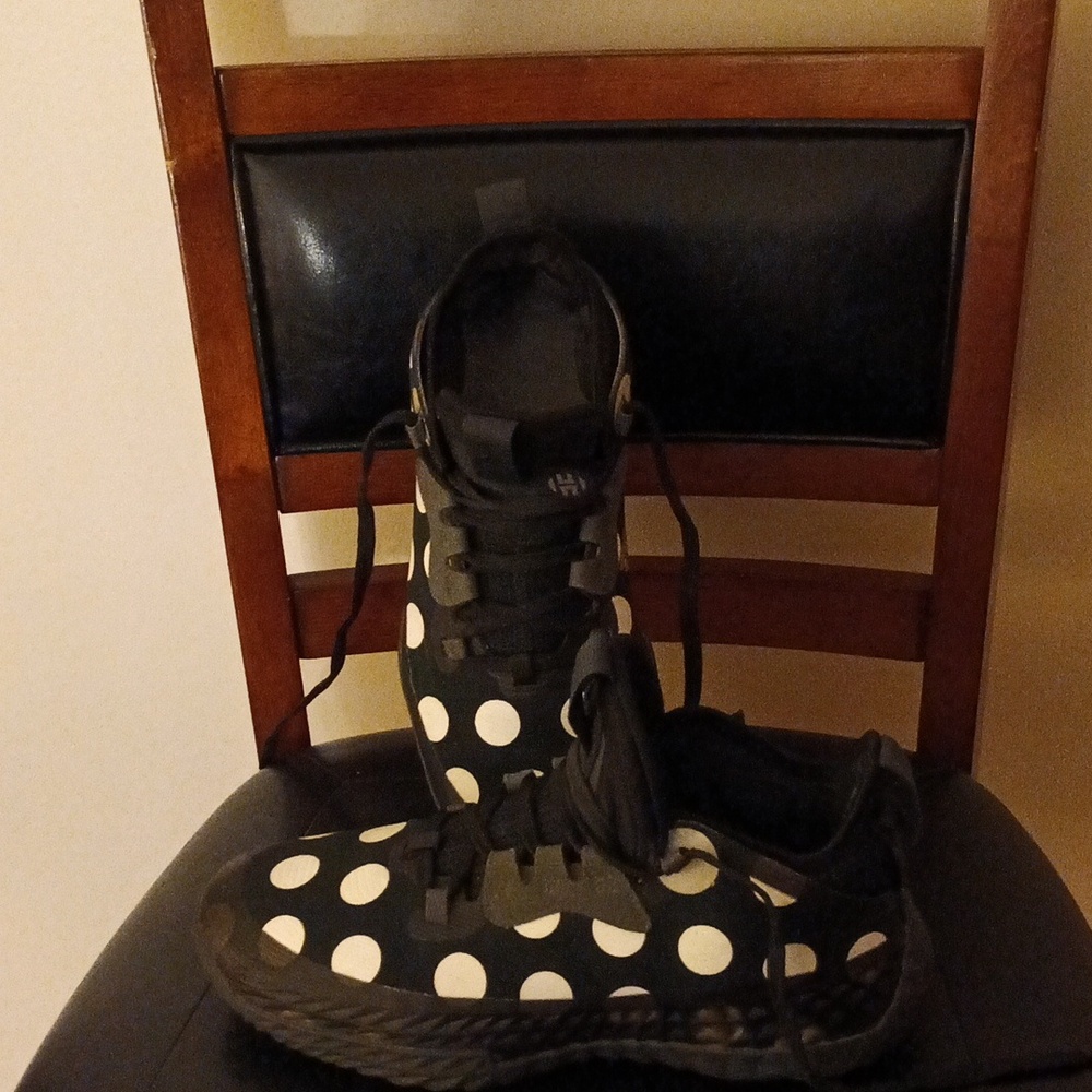 James Harden Adidas Black and White Sneakers